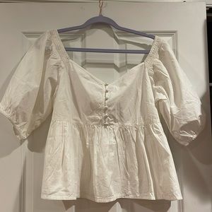 NWT Free People babydoll top - size Latge